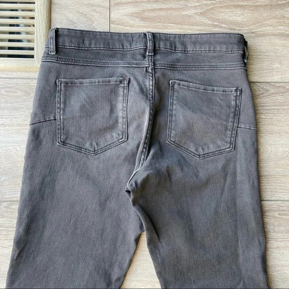 Zara Black Rock Denim Biker Moto Skinny Jeans - Picture 7 of 16